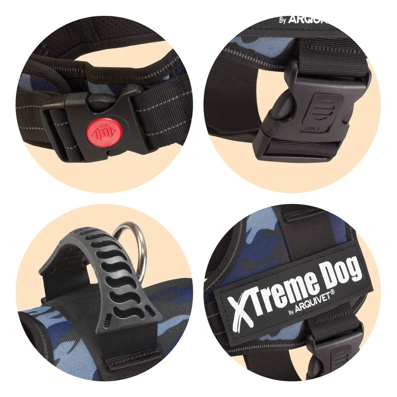 Arnés Xtreme Dog - Camuflaje Azul