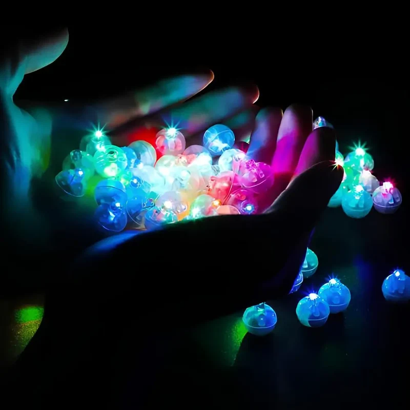 Feestlichtjes van 1,25 cm – led op knoopcel, in zeven kleuren