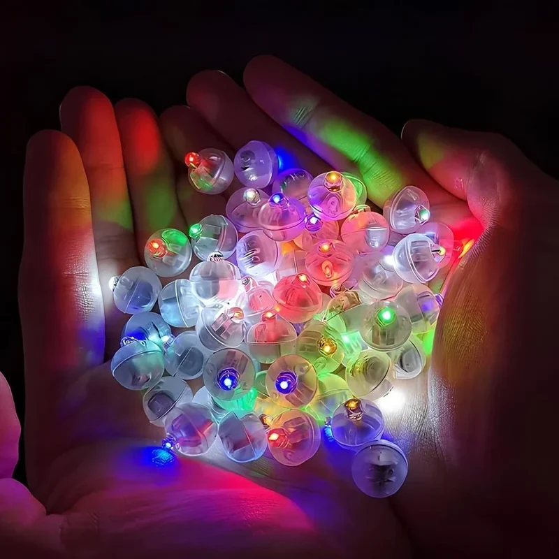 Feestlichtjes van 1,25 cm – led op knoopcel, in zeven kleuren