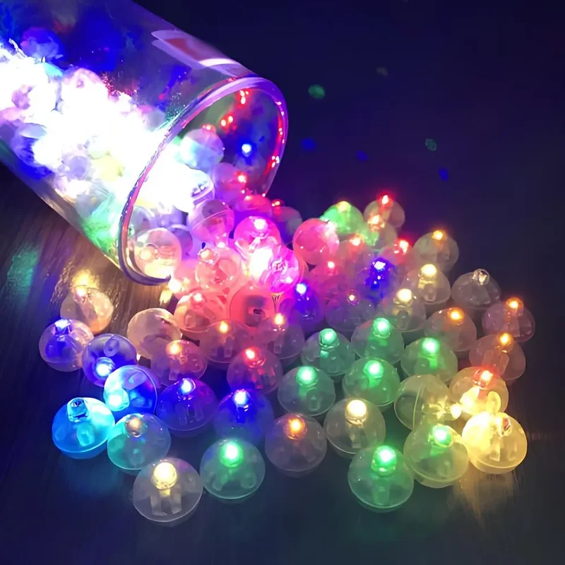 Feestlichtjes van 1,25 cm – led op knoopcel, in zeven kleuren