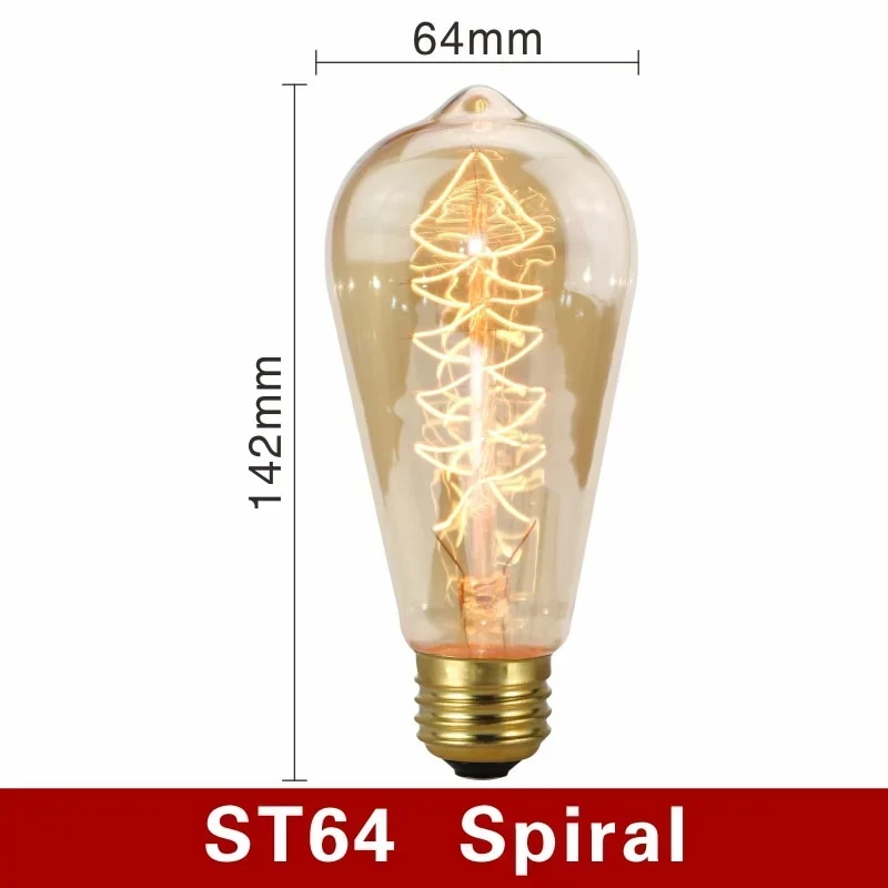 Filamentlampen met E27-fitting – dimbaar warm licht, elf vormen