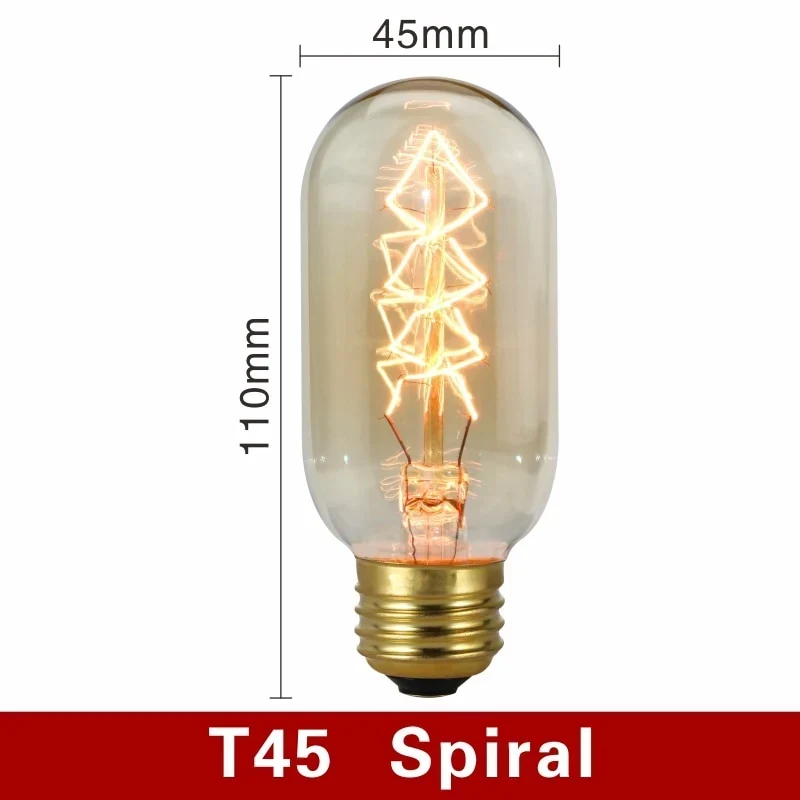 Filamentlampen met E27-fitting – dimbaar warm licht, elf vormen