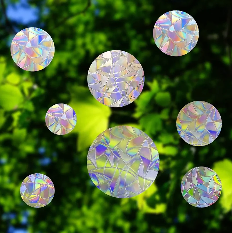 Regenboogfolie – statische raamdecoratie die zonlicht breekt in kleur