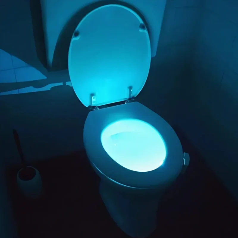 Wc-lampje met sensor – acht kleuren, gaat in het donker vanzelf aan