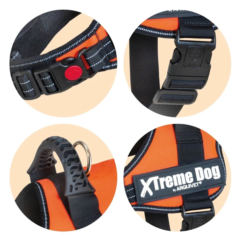 Arnés Xtreme Dog - Naranja neón