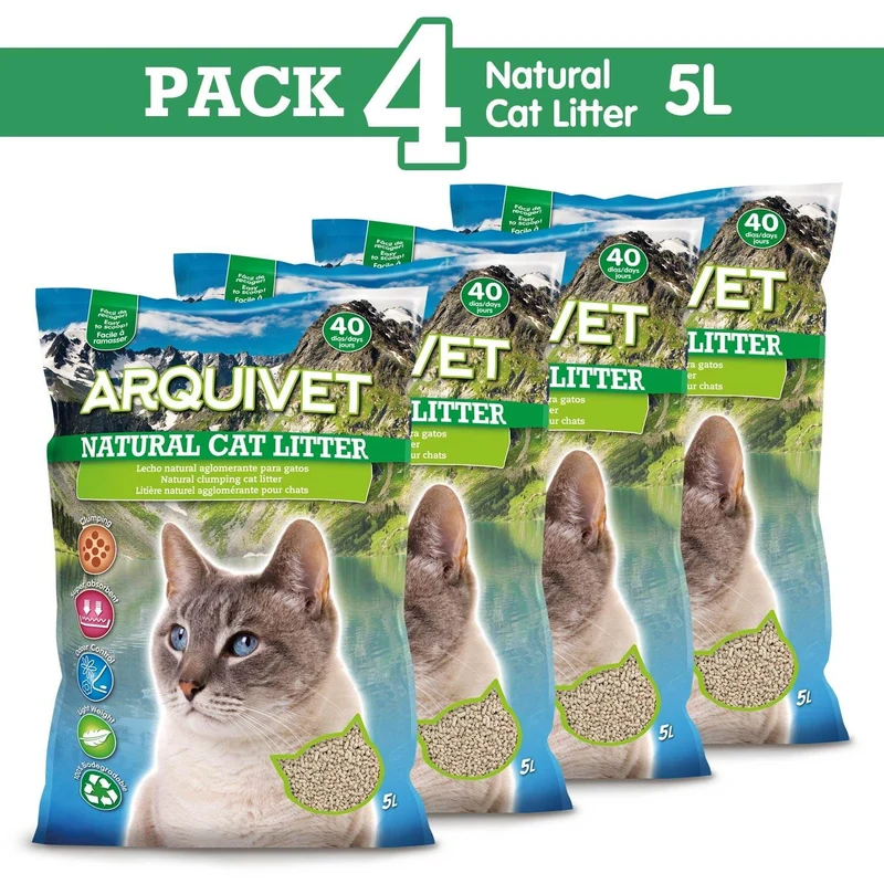 Natural Cat Litter -Lecho natural aglomerante para gatos