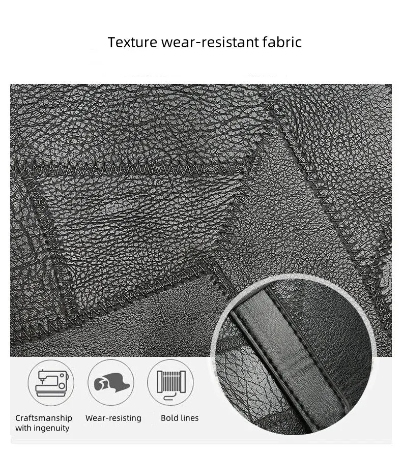 Borsa tote alla moda e capiente per donna - Borsa a tracolla singola con cerniera e chiusura orizzontale quadrata