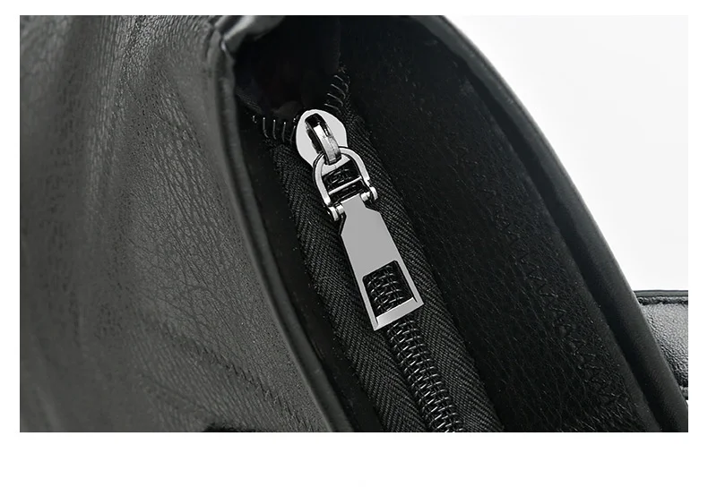 Borsa tote alla moda e capiente per donna - Borsa a tracolla singola con cerniera e chiusura orizzontale quadrata