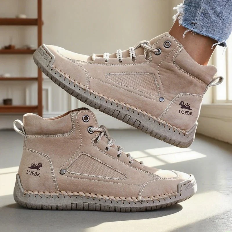 Nuove scarpe da donna in pelle fatte a mano: mocassini casual senza lacci, ballerine traspiranti, mocassini alla moda, disponibili anche in taglie forti.