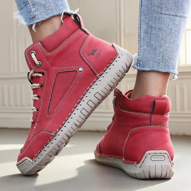 Nuove scarpe da donna in pelle fatte a mano: mocassini casual senza lacci, ballerine traspiranti, mocassini alla moda, disponibili anche in taglie forti.
