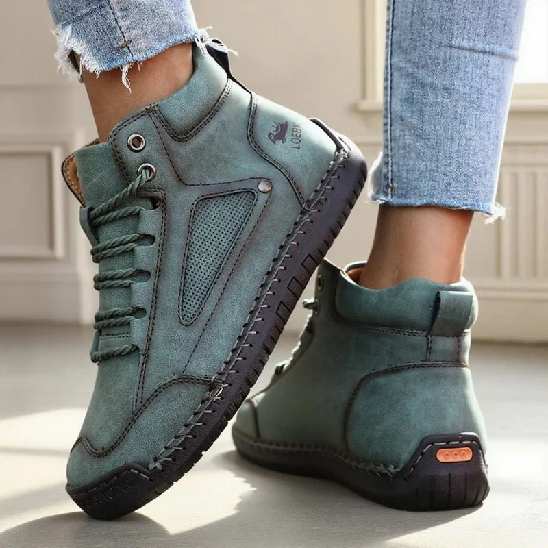 Nuove scarpe da donna in pelle fatte a mano: mocassini casual senza lacci, ballerine traspiranti, mocassini alla moda, disponibili anche in taglie forti.