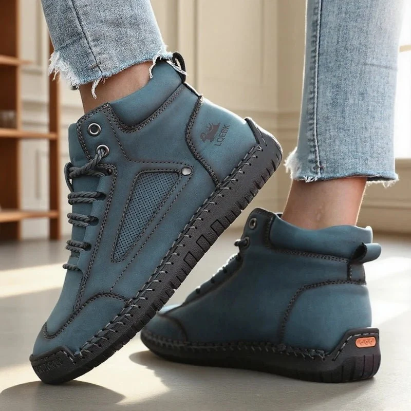 Nuove scarpe da donna in pelle fatte a mano: mocassini casual senza lacci, ballerine traspiranti, mocassini alla moda, disponibili anche in taglie forti.