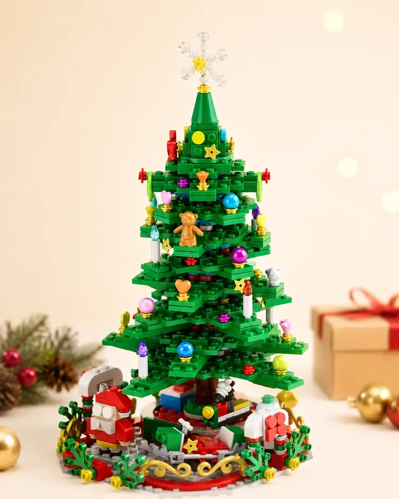 Adventskalender met bouwsets – elke dag bouwen aan een eigen kerstboom