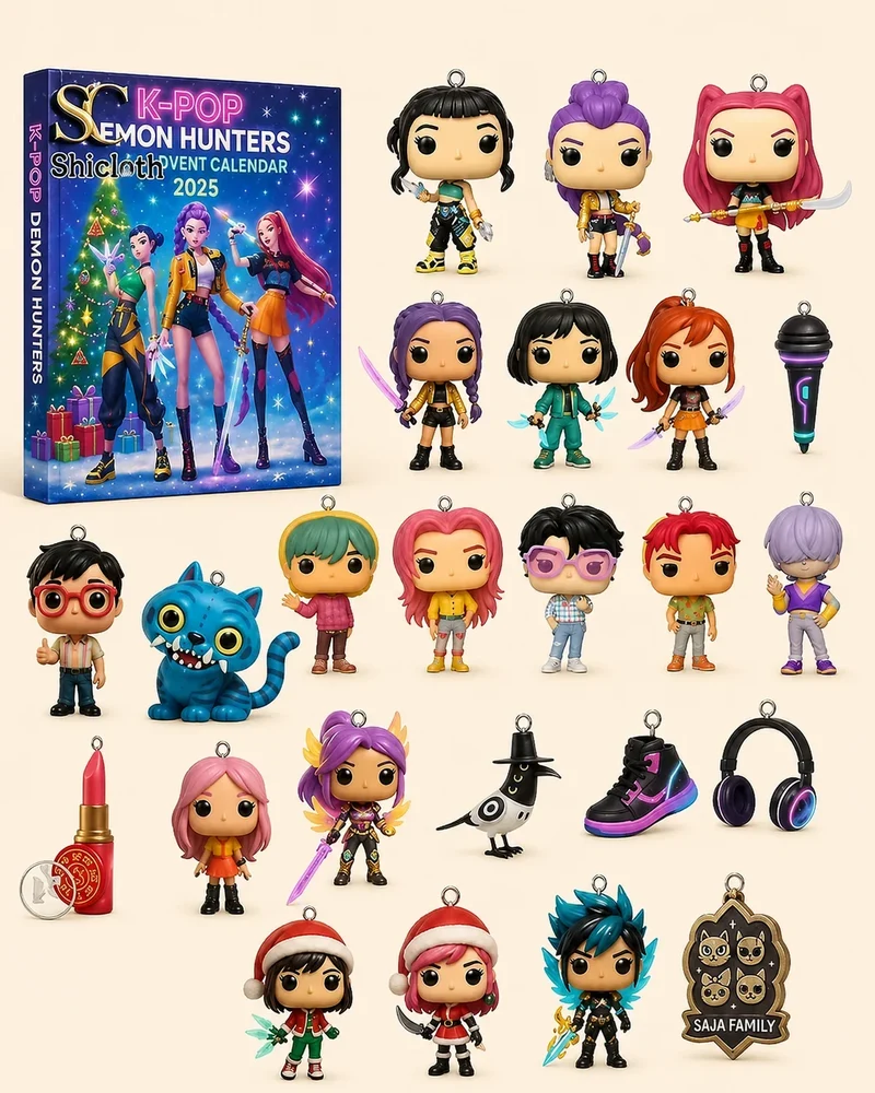 Adventskalender – 24 vakjes met K-pop-minifiguurtjes en accessoires
