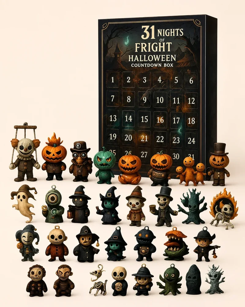 Halloween-adventskalender – mysteriefiguurtjes voor 7, 14 of 31 nachten