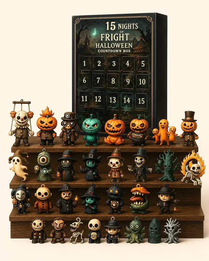 Halloween-adventskalender – mysteriefiguurtjes voor 7, 14 of 31 nachten