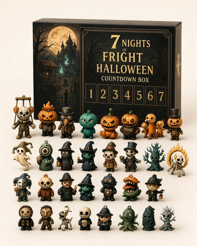 Halloween-adventskalender – mysteriefiguurtjes voor 7, 14 of 31 nachten