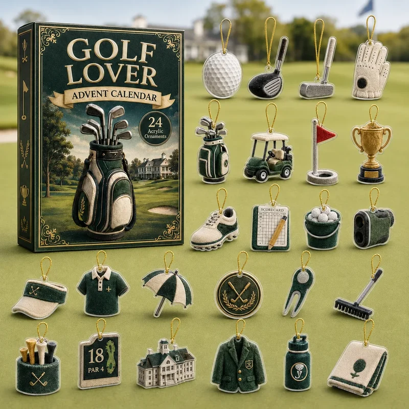 Adventskalender voor golfers – 24 mini-ornamenten tot aan kerst