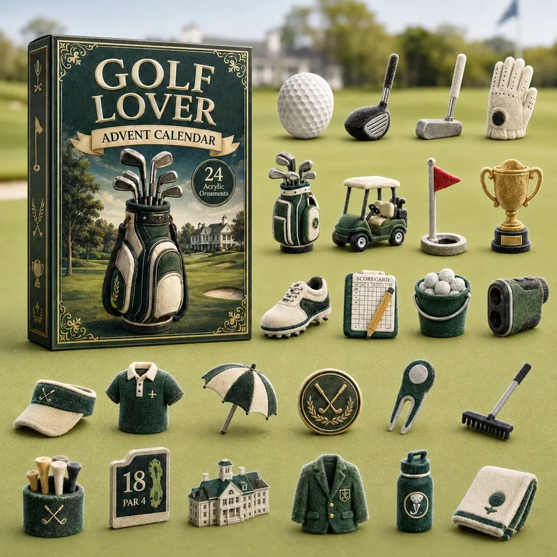 Adventskalender voor golfers – 24 mini-ornamenten tot aan kerst