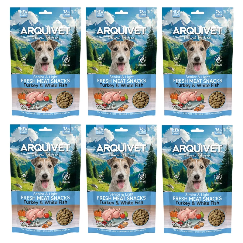 Snacks de carne fresca - Senior & Light - Pavo y pescado blanco - Fresh Meat Snacks