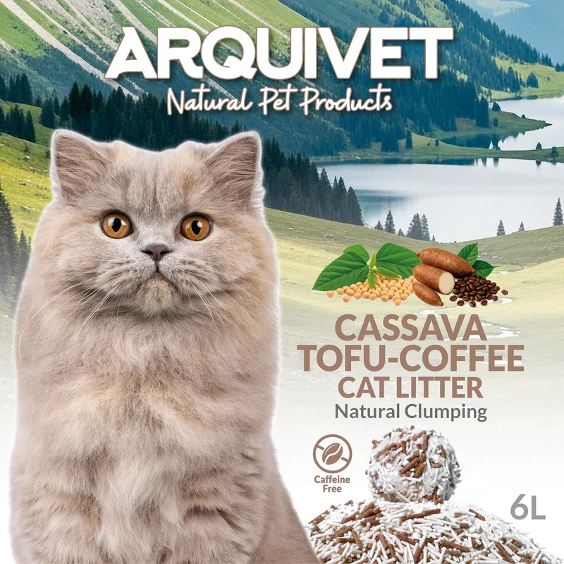 Cassava Tofu Coffee Cat Litter - Arena aglomerante para gatos