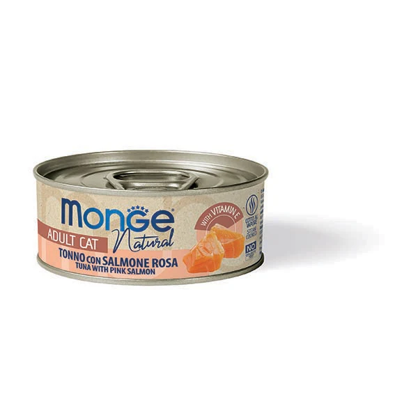Monge Natural Adult Cat - Tonno con Salmone Rosa