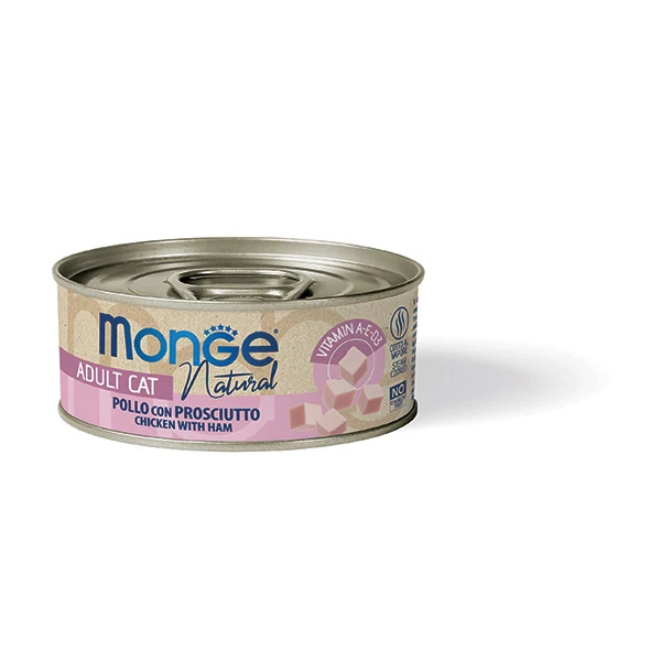 Monge Natural Adult Cat - Pollo con Prosciutto