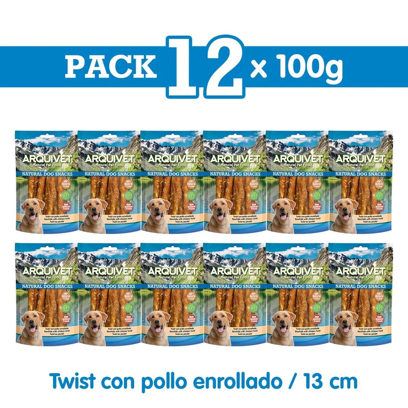 Twist con pollo enrollado