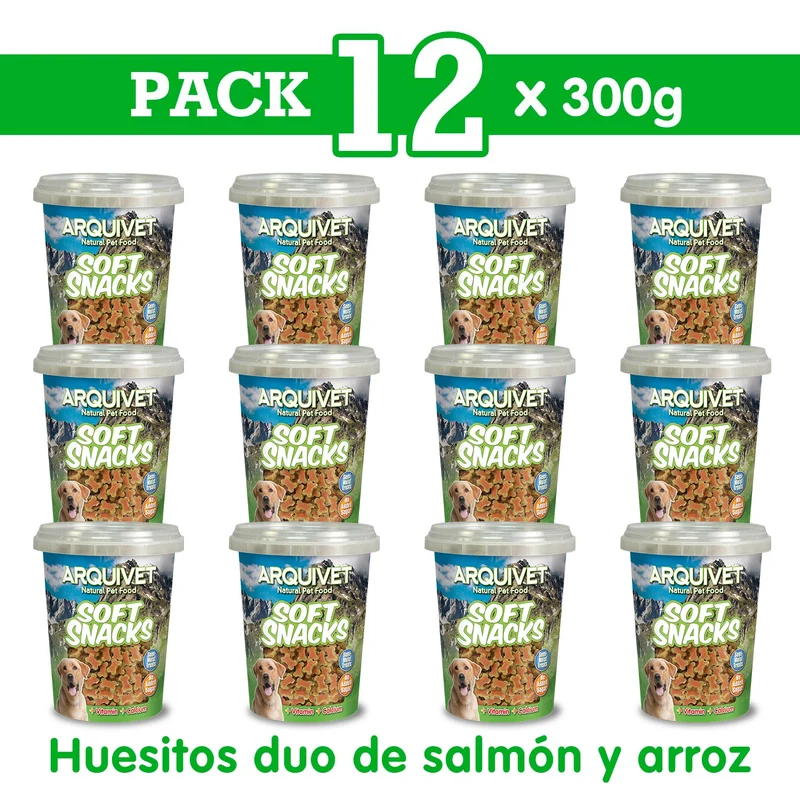 Huesitos duo de salmón y arroz - Soft Snacks