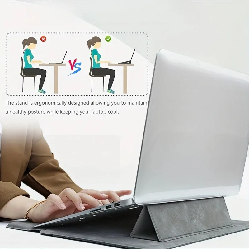 Veyron – Waterdichte laptop sleeve met standaard – 13.3–15.4 inch