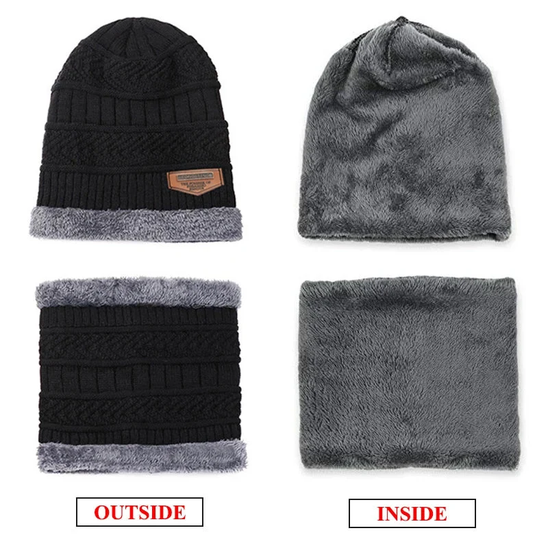 Cappelli invernali da uomo - Cappello a scodella, berretto con sciarpa di lana, passamontagna, berretto lavorato a maglia e gorras