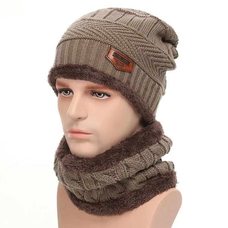 Cappelli invernali da uomo - Cappello a scodella, berretto con sciarpa di lana, passamontagna, berretto lavorato a maglia e gorras