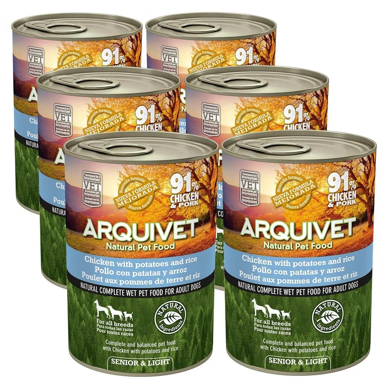 Paté Light de Pollo y Cerdo con patatas para perros mayores o con sobrepeso - Senior Light