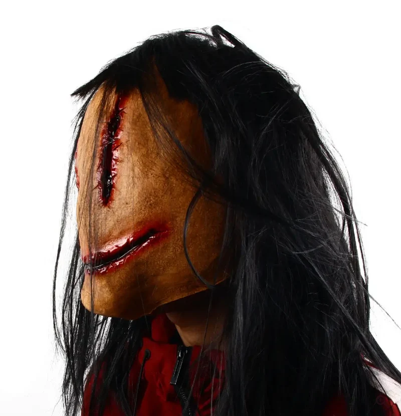 Grijnsmasker – Overtrekkend gezichtsmasker voor Halloween en verkleedfeesten