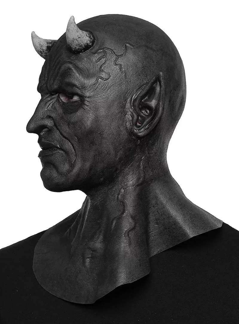 Demonenmasker – Gehoornd horrorgezicht voor Halloween en verkleedavonden