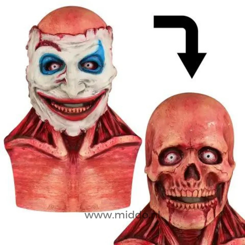 Halloweenmasker – Dubbel scheureffect met verstelbare banden voor volwassenen