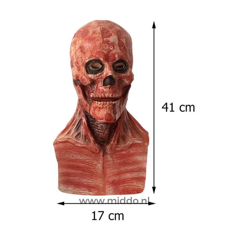 Halloweenmasker – Dubbel scheureffect met verstelbare banden voor volwassenen