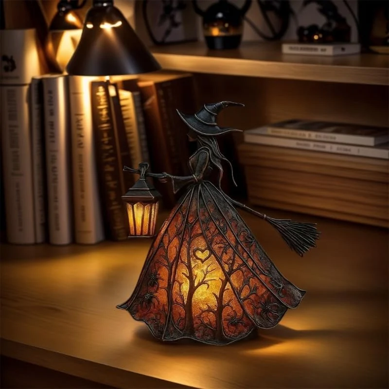 Decoratielantaarn – Gotisch model van 30 cm met warm ledlicht zonder vlam