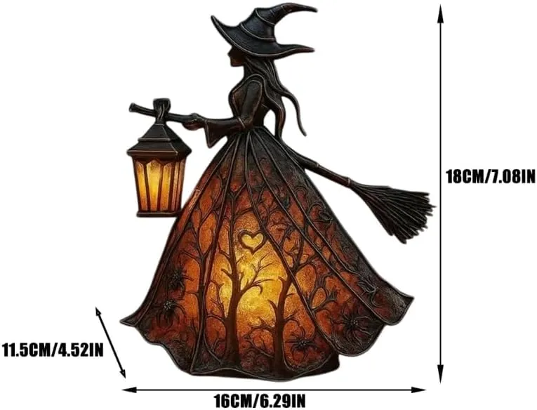 Decoratielantaarn – Gotisch model van 30 cm met warm ledlicht zonder vlam