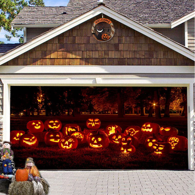 Garagedeurdoek – Weerbestendige bedrukking die zonder gereedschap hangt