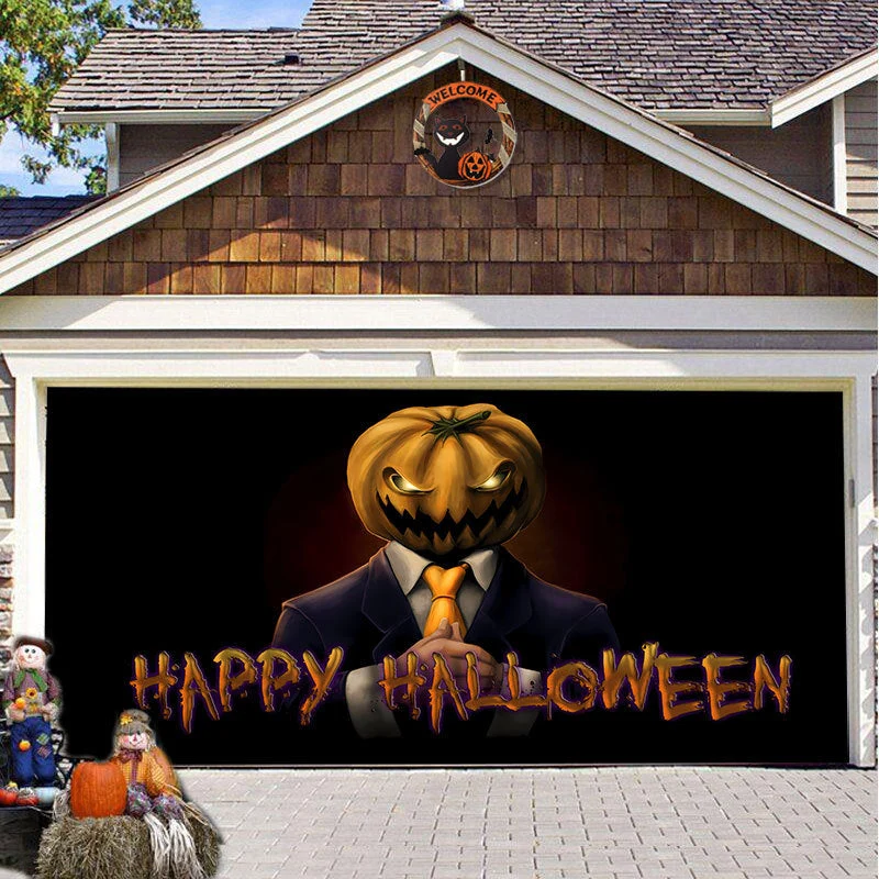 Garagedeurdoek – Weerbestendige bedrukking die zonder gereedschap hangt