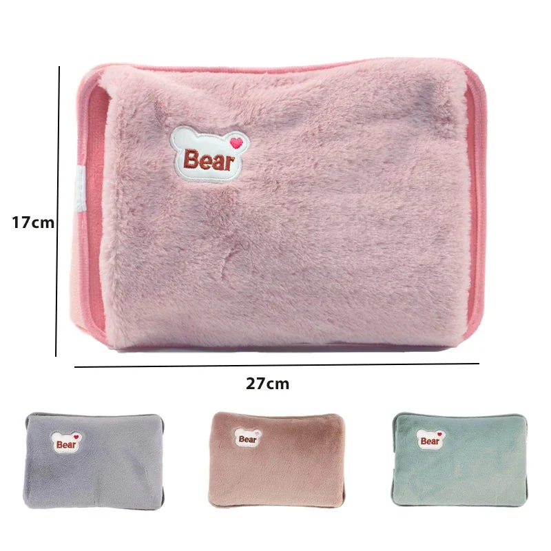 Oplaadbare kruik – Pluche hoes en warmte na tien minuten aan het snoer