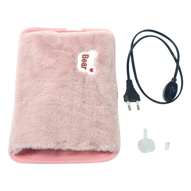 Oplaadbare kruik – Pluche hoes en warmte na tien minuten aan het snoer