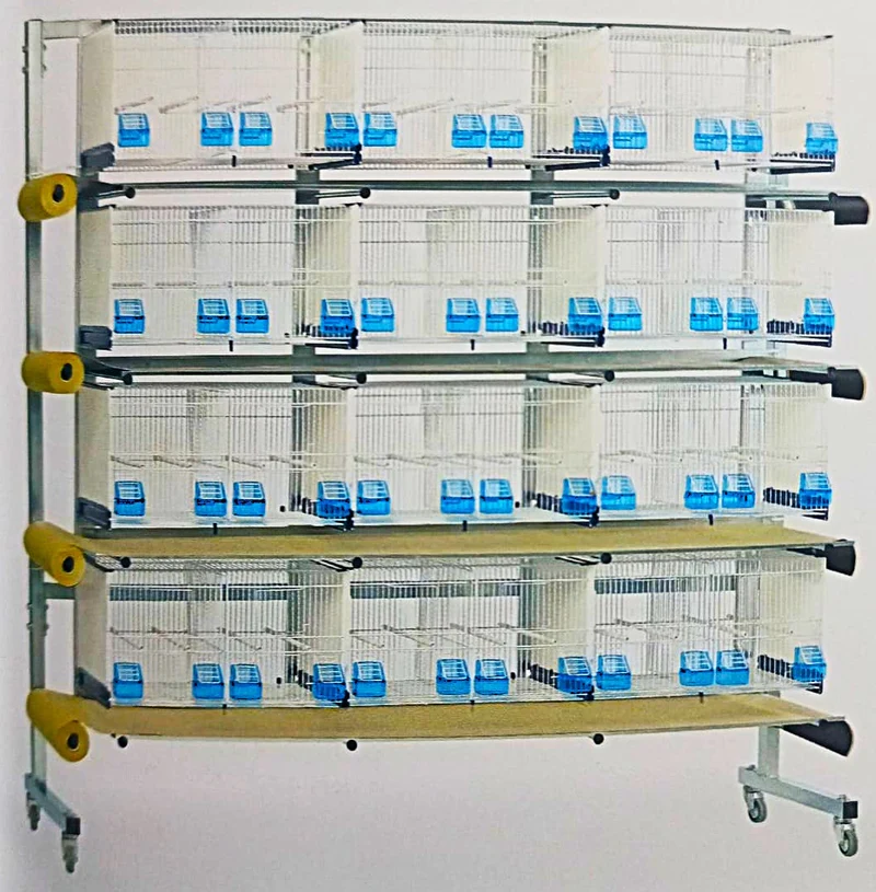 Promo Domus Molinari batterie 20 gabbie con sistema carta carrello