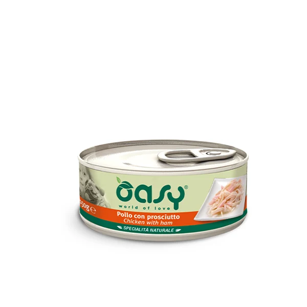 Oasy Umido Cane Natury - Pollo con Prosciutto