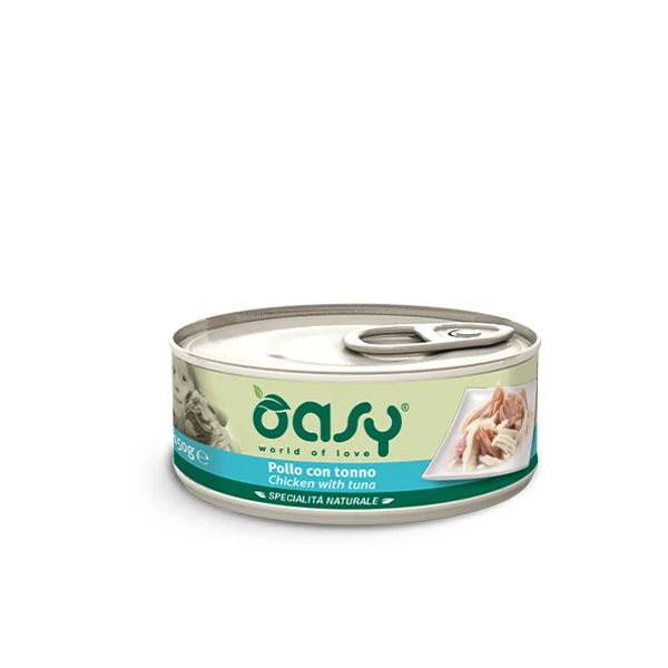 Oasy Umido Cane Natury - Pollo con Tonno