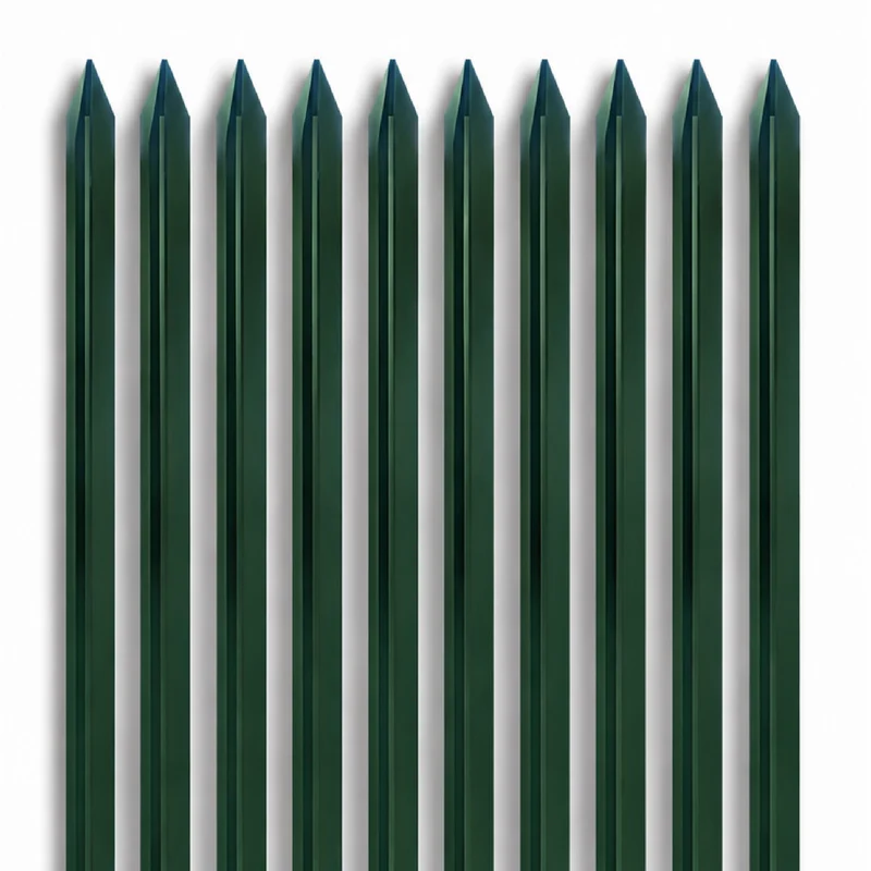 Pali per Recinzione in Acciaio Verde con Rivestimento PVC Il Gruppone