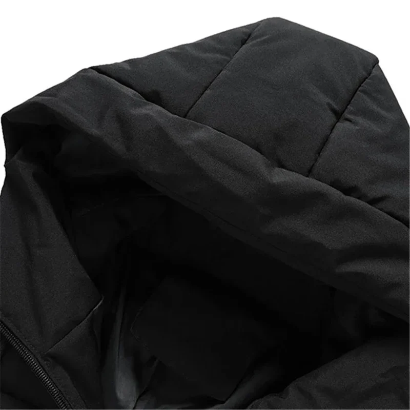 Giacca invernale da uomo in cotone spesso con cappuccio - Elegante capospalla antivento