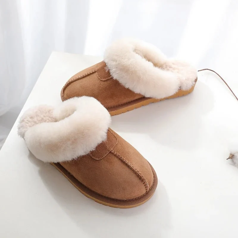 Pantofole invernali in morbida lana - Comfort in casa grazie alla pregiata pelliccia di pecora