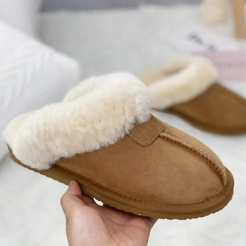 Pantofole invernali in morbida lana - Comfort in casa grazie alla pregiata pelliccia di pecora